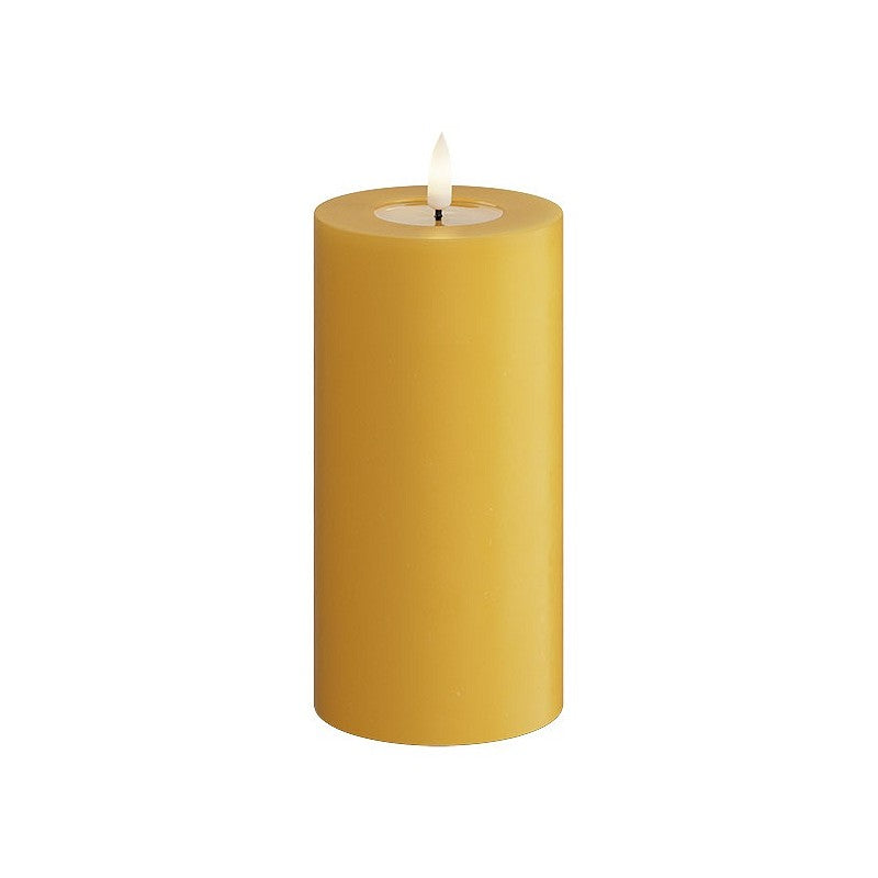 Led-pilarikynttilä curry Deluxe Homeart