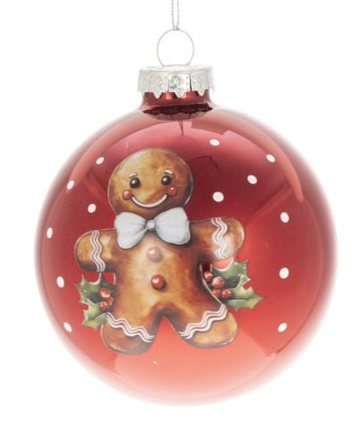 Joulukuusenkoriste Piparkakkupoika kulta tai punainen