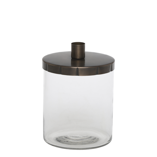 Kynttilänjalka lasipurkki Chic Antique