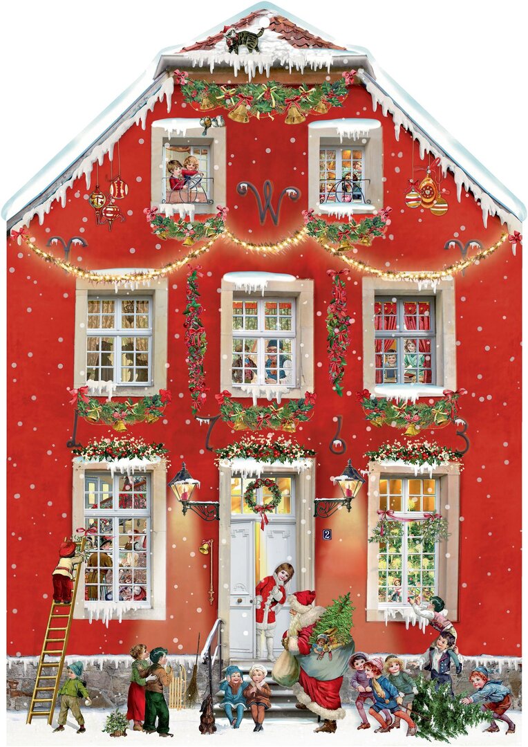 Joulukalenteri Christmas at our house A3