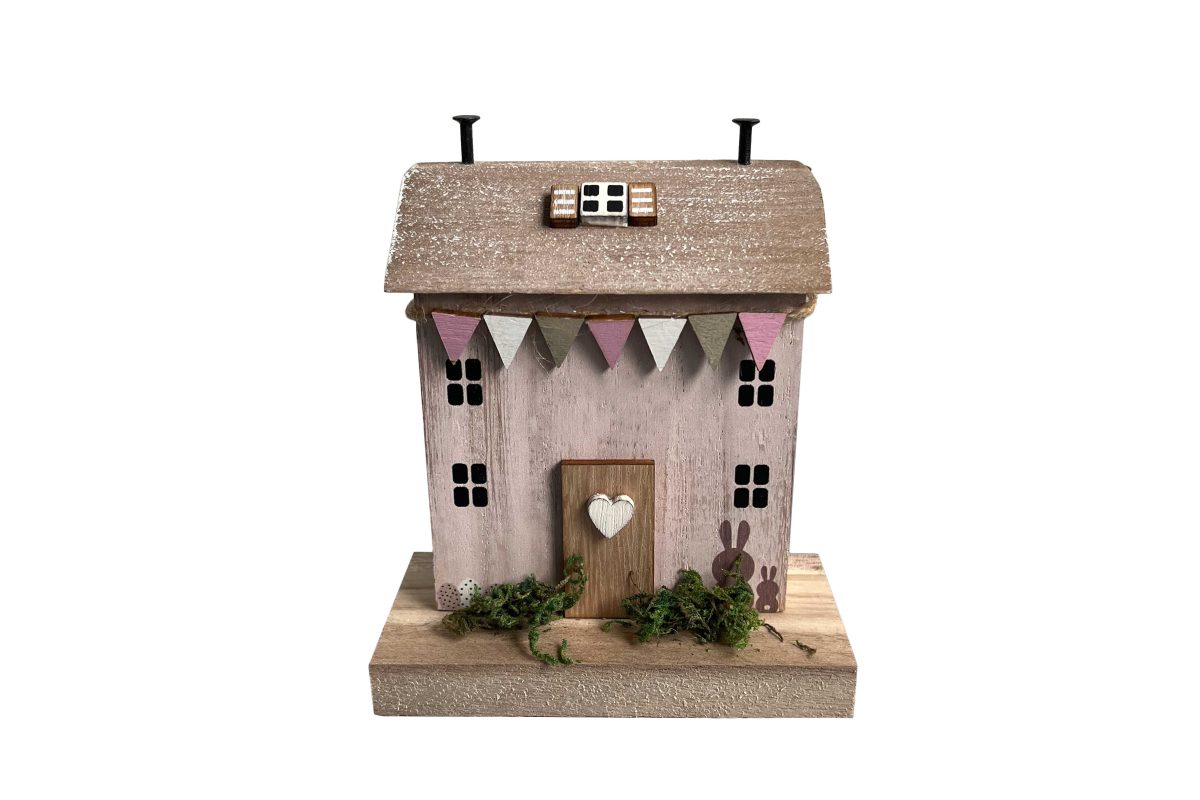 Puinen koriste talo beige Isabelle Rose