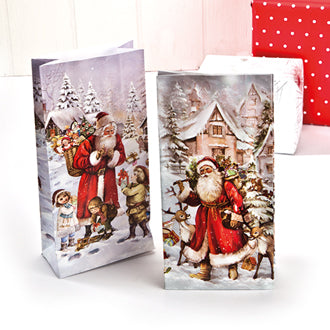 Jouluinen paperpussi 24 pss/pkt