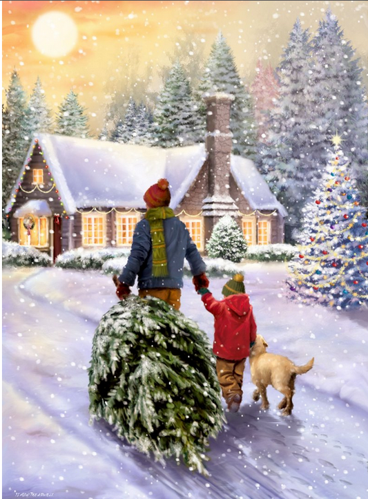 Minijoulukalenterikortti In the Christmas Streets