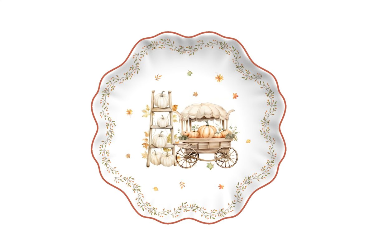 Posliinilautanen Vintage Autum Isabelle Rose