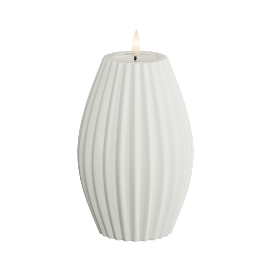 Led-kynttilä Stripe valkoinen Deluxe Homeart