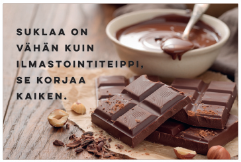 Magneetti Suklaa on vähän kuin ilmastointiteippi, se korjaa kaiken.