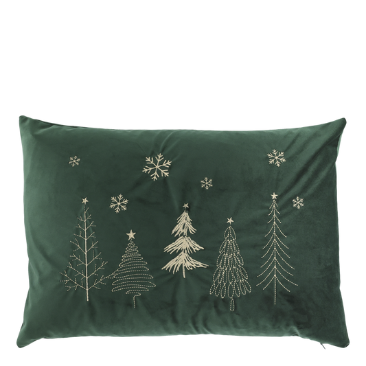 Koristetyynynpäällinen Joulukuuset vihreä Chic Antique