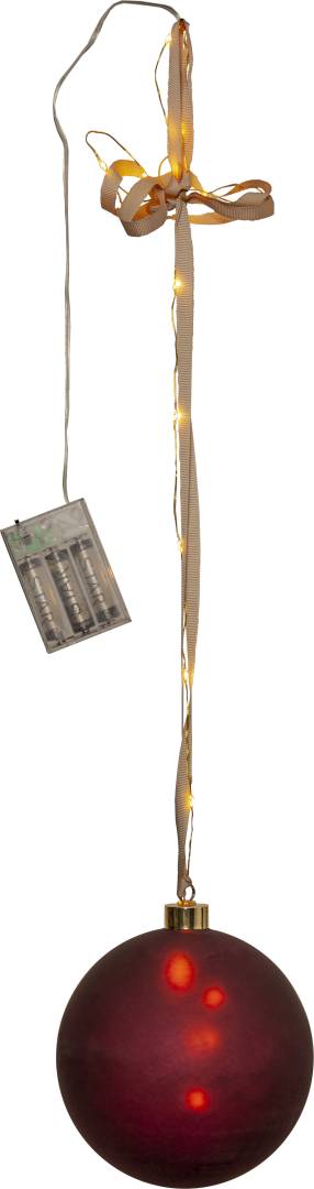 Bliss lasipallo 15cm punainen