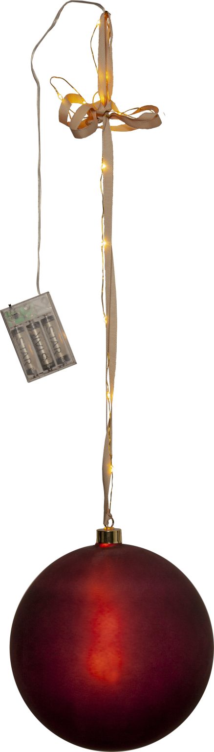 Bliss lasipallo 20cm punainen