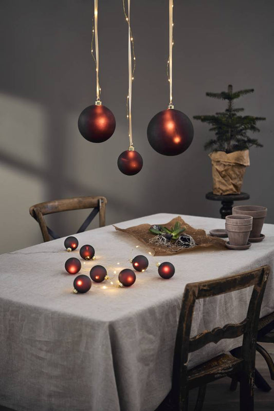 Bliss lasipallo 15cm punainen