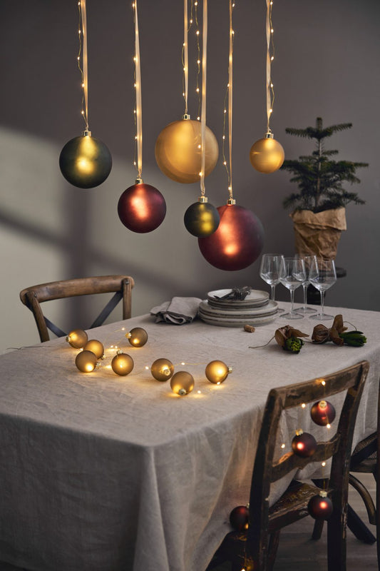 Bliss lasipallo 20cm punainen