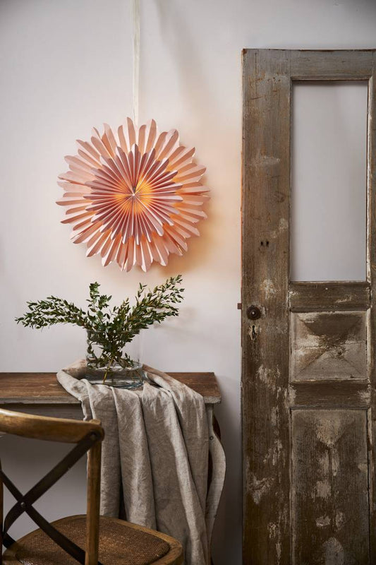 Crystal paperitähti roosa 50cm