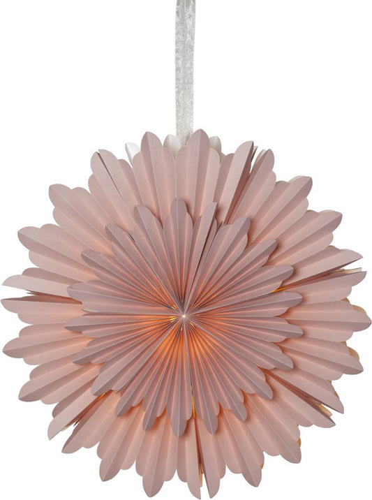 Crystal paperitähti roosa 50cm
