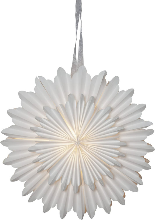 Crystal paperitähti valkoinen 50cm