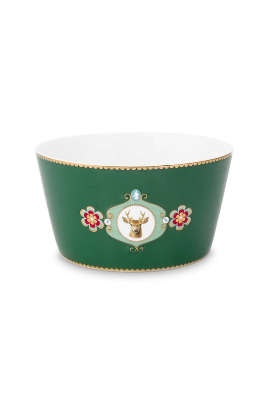 Pip Studio kulho Love Birds Medallion Deer Dark green