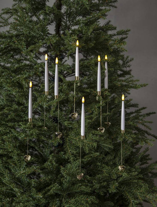 Flamme joulukuusen kynttilät 8-os