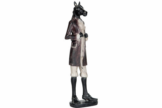Koristepatsas Herrasmies Hevonen 42cm