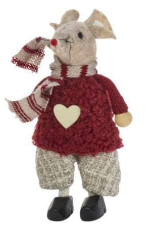 Hiiri puukengissä Beige tai punainen