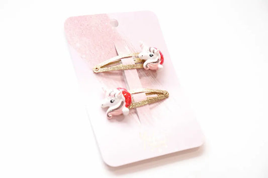 Hiusklipsi Yksisarvinen kulta 2kpl/pkt