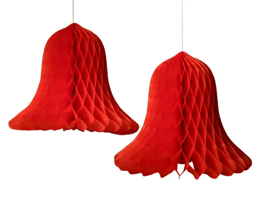 Hunajakenno Joulukellot punainen 2kpl/pkt kaksi koko vaihtoehtoa