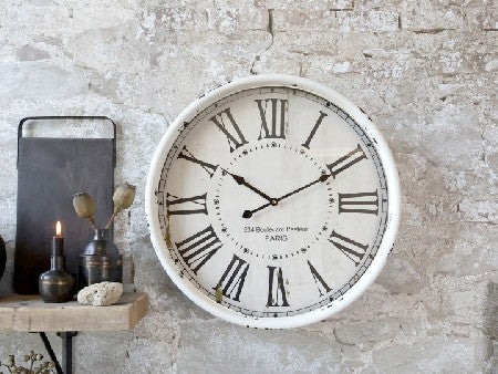 Seinäkelllo antique cream 50cm