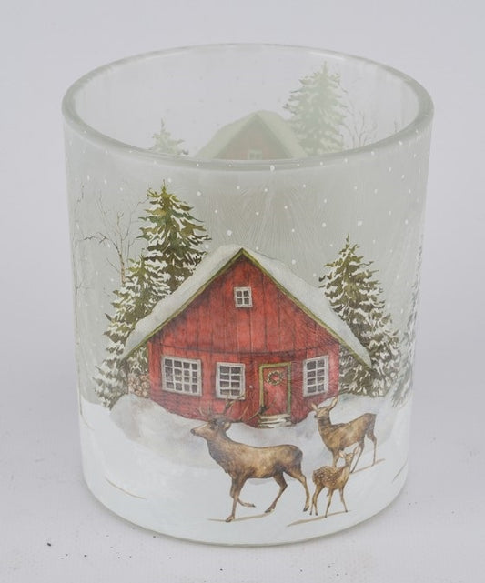 Tuikkulyhty Talvimaisema