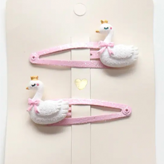 Hiusklipsi Queens joutsenet 2kpl/pkt