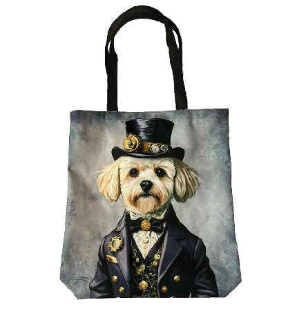 Canvaskassi Bichon havanais steampunk