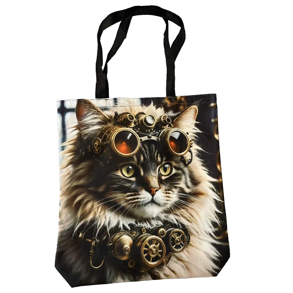 Canvaskassi Kissa steampunk