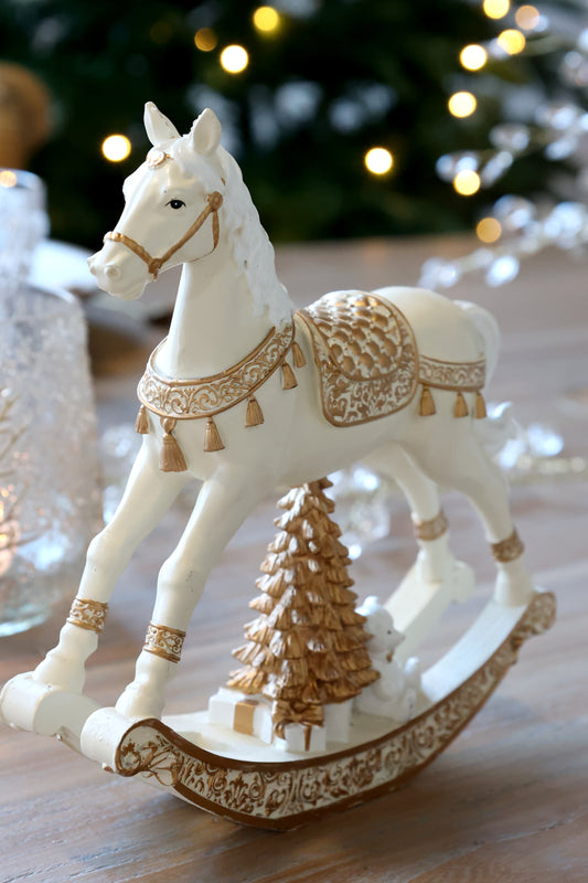 Keinuhevonen antique cream Chic Antique