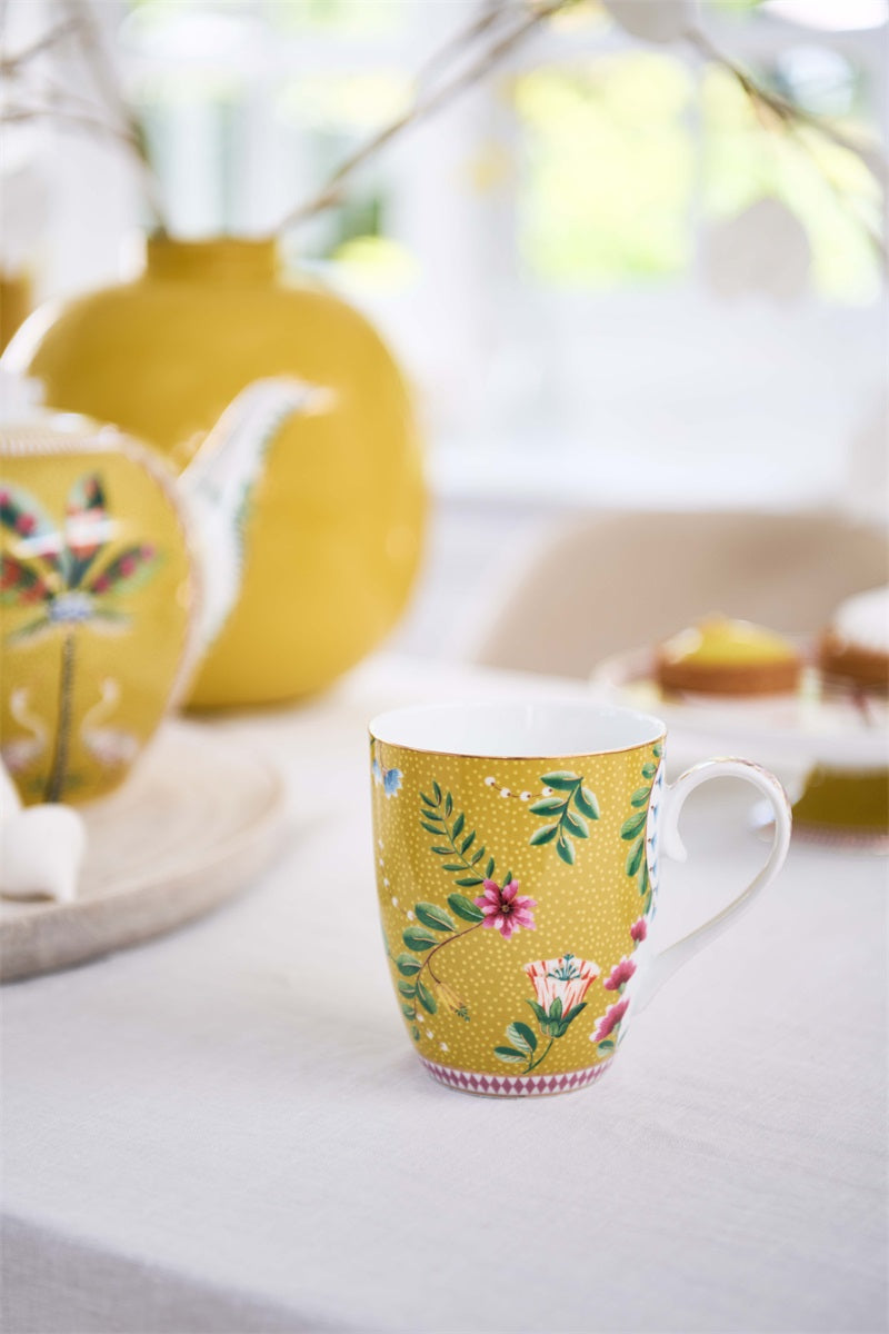 Pip Studio La Majorelle yellow posliinimuki