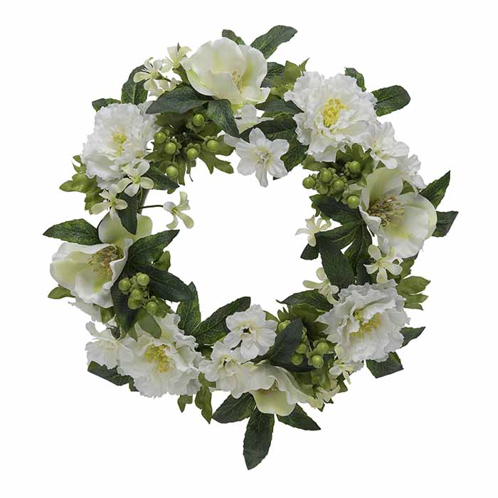 Kukkakranssi White dream 30cm