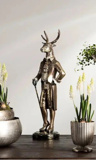 Peurapatsas Kultainen Peura frakissa 54cm
