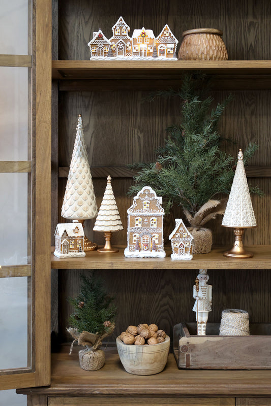 Joulukuusi 23,5cm antique cream Chic Antique