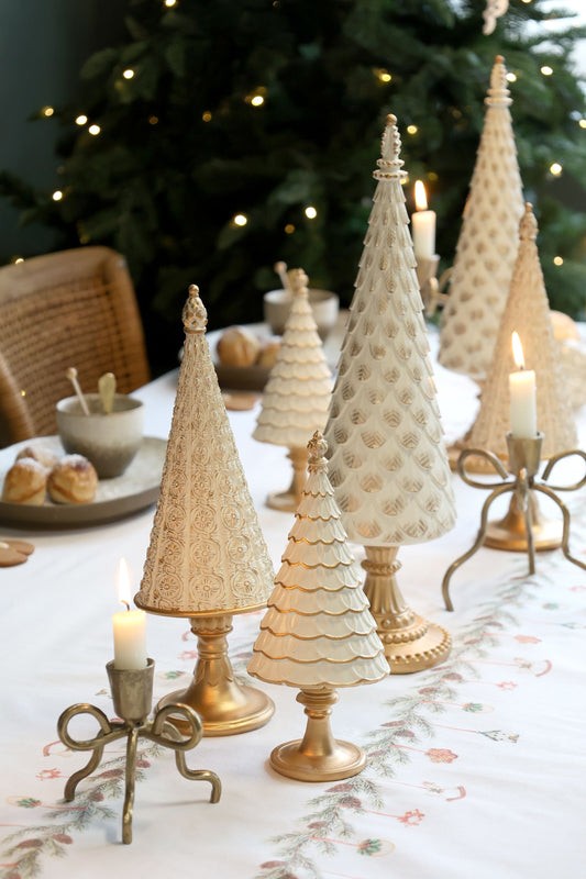 Joulukuusi 32cm antique cream Chic Antique