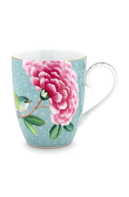 Pip Studio muki Blushing Birds Blue 350ml