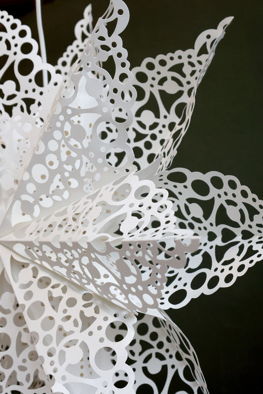 Paperitähti Pitsi cream 60cm Chic Antique