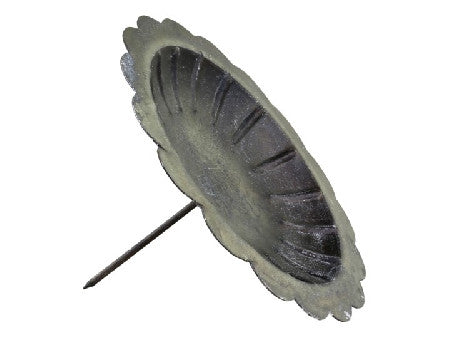 Pilarikynttilän pidike antiikinmusta