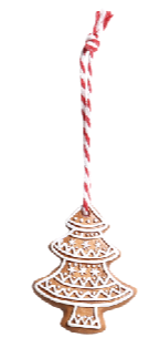 Joulukuusenkoriste Piparit 2 erilaista Chic Antique