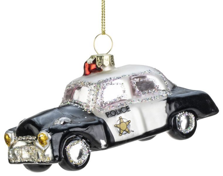 Joulukuusen koriste Poliisiauto 10cm