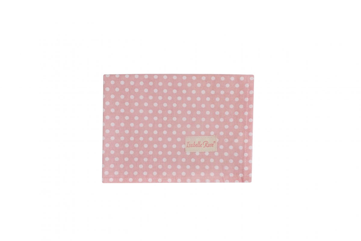 Keittiöpyyhe Polka dot vaaleanpunainen Isabelle Rose