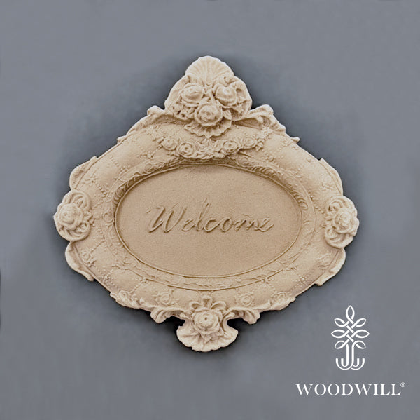 Puukoriste Welcome 16,5 x 17cm Woodwill