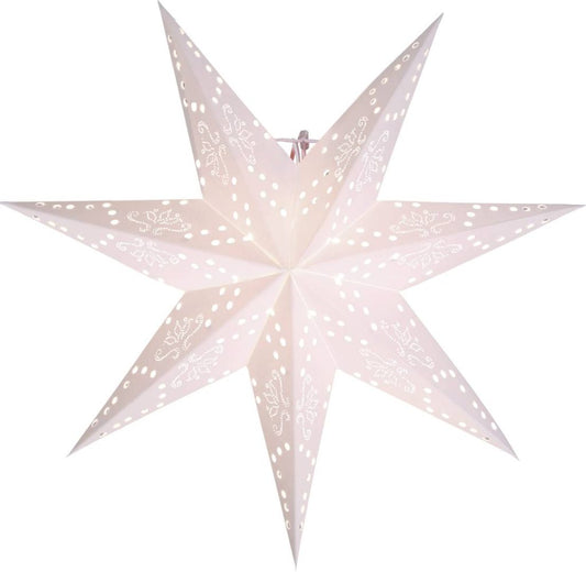Romantic paperitähti 54cm valkoinen
