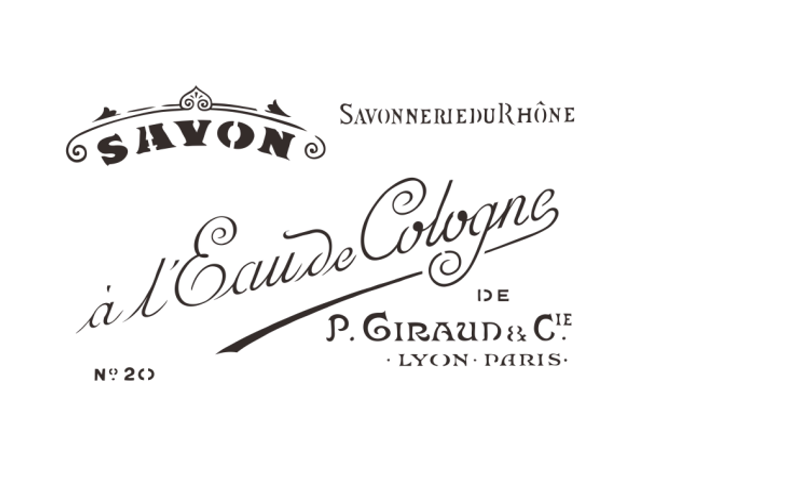 Sapluuna Savon de Cologne Vintage Paint