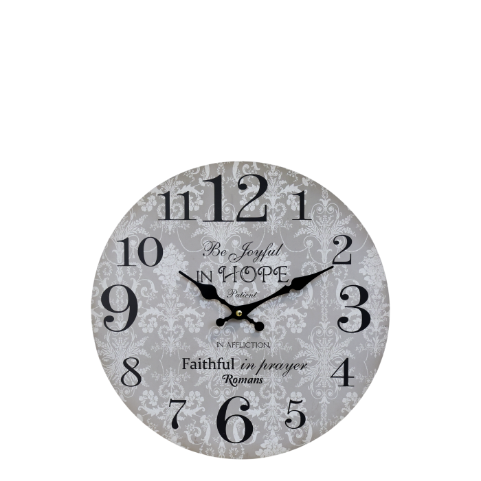 Seinäkello French grey 34cm