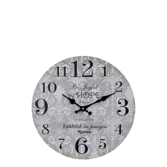 Seinäkello French grey 34cm