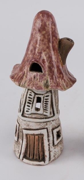 Sieni keramiikka koristetalo 11,5cm