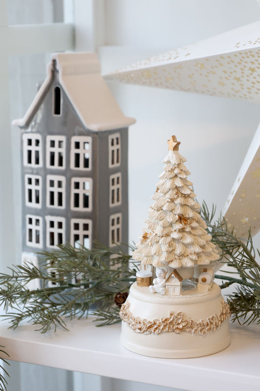 Soittorasia Joulukuusi antique cream Chic Antique