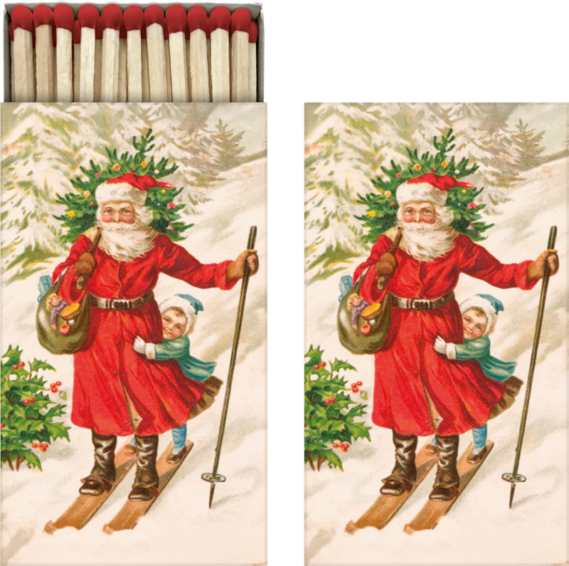 Takkatikut Joulupukki suksilla