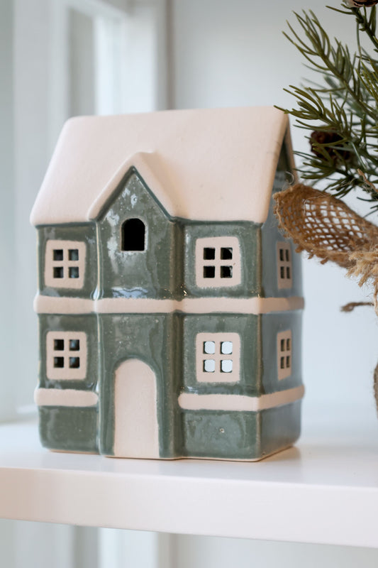 Talolyhty Chamonix vihreä 14cm Chic Antique